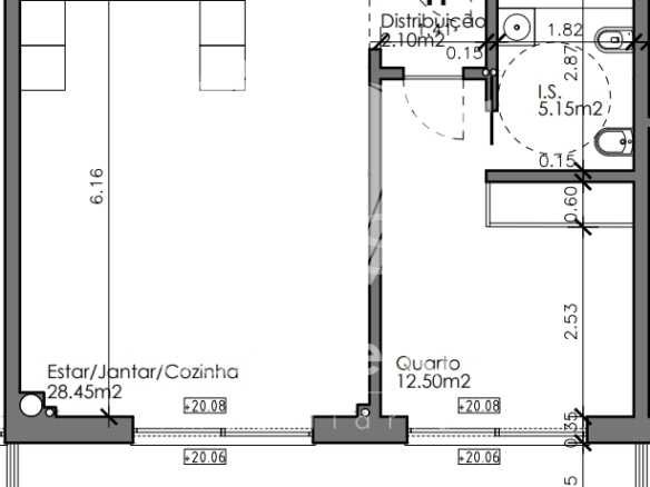 Efficient Living Space Apartment in Faro  with 1 bedrooms