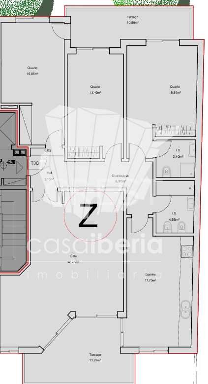 Spacious Living Apartment in Faro  with 3 bedrooms