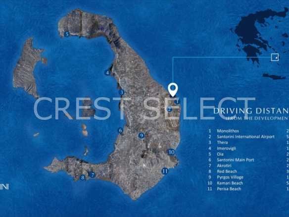 Desirable Villas / Houses in Santorini with 2.5 bedrooms