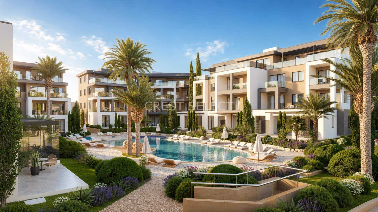0d0490a6A-BAG-S-203 Easy-Care One-Bedroom Apartments / Penthouses in Geroskipou with 1 bedrooms