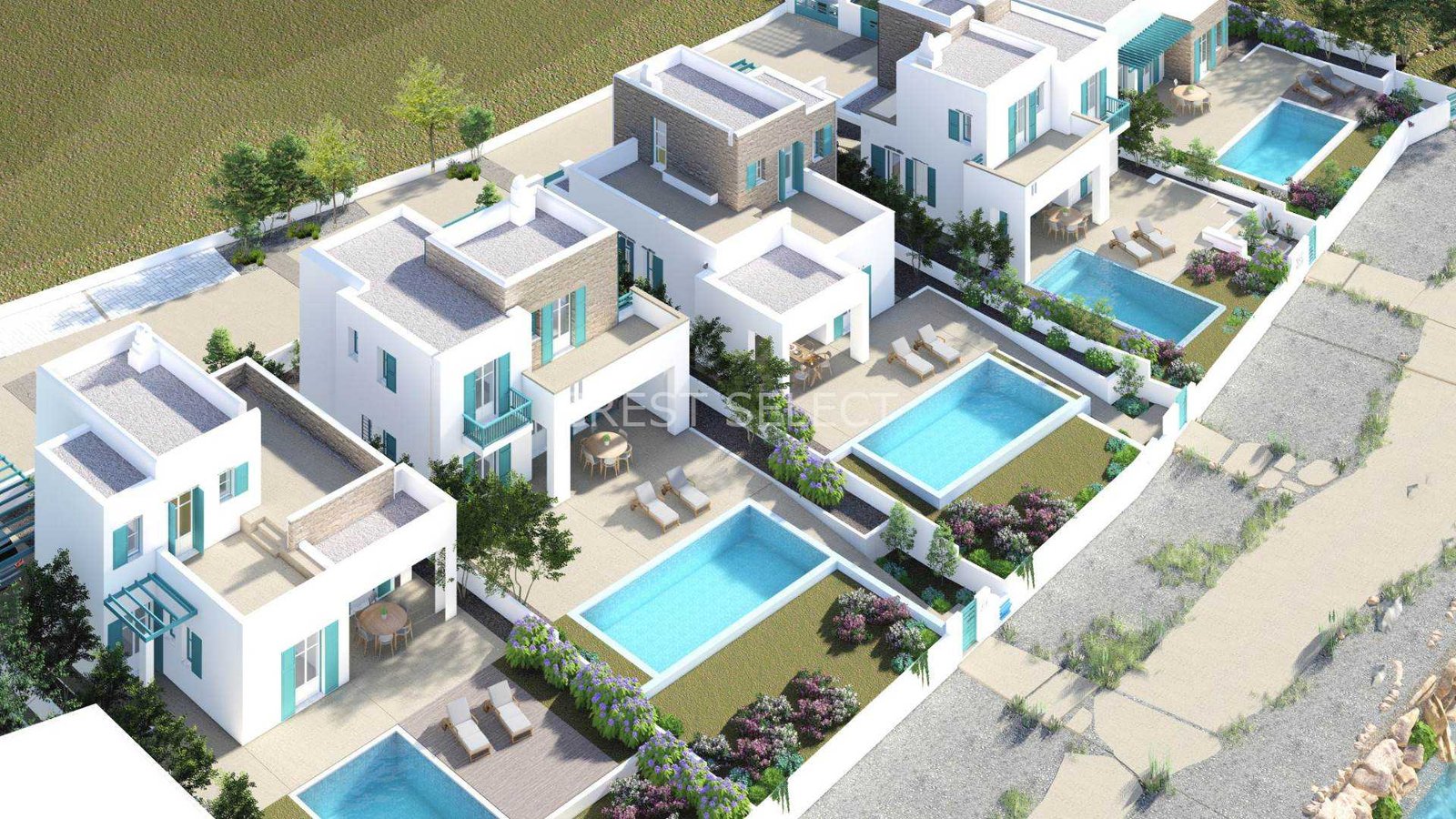 2c4d4eb3V-GCV-03 Flexible Living Space Villas / Houses in Paros with 3 bedrooms