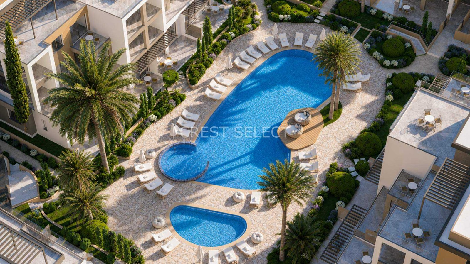 Stylish Bachelor Pad Apartments / Penthouses in Geroskipou with 1 bedrooms