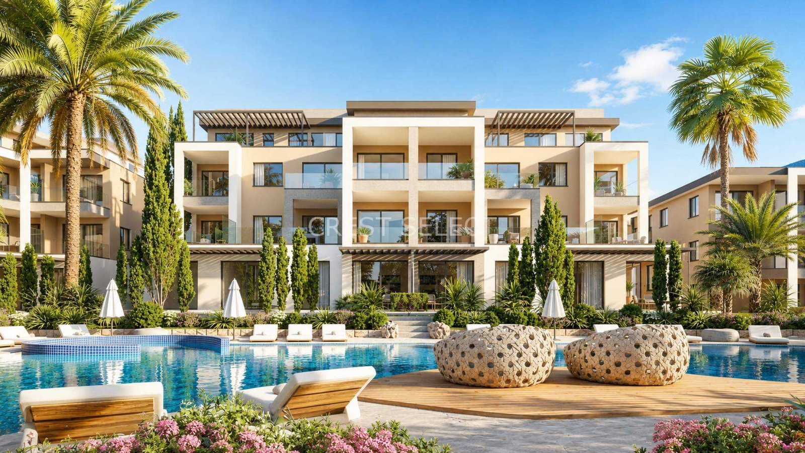 ba6fe26aA-BAG-A-105 Contemporary Family Residence Apartments / Penthouses in Geroskipou with 2 bedrooms