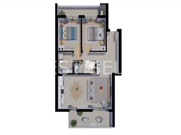 Modern Family Oasis Apartment in Faro  with 2 bedrooms