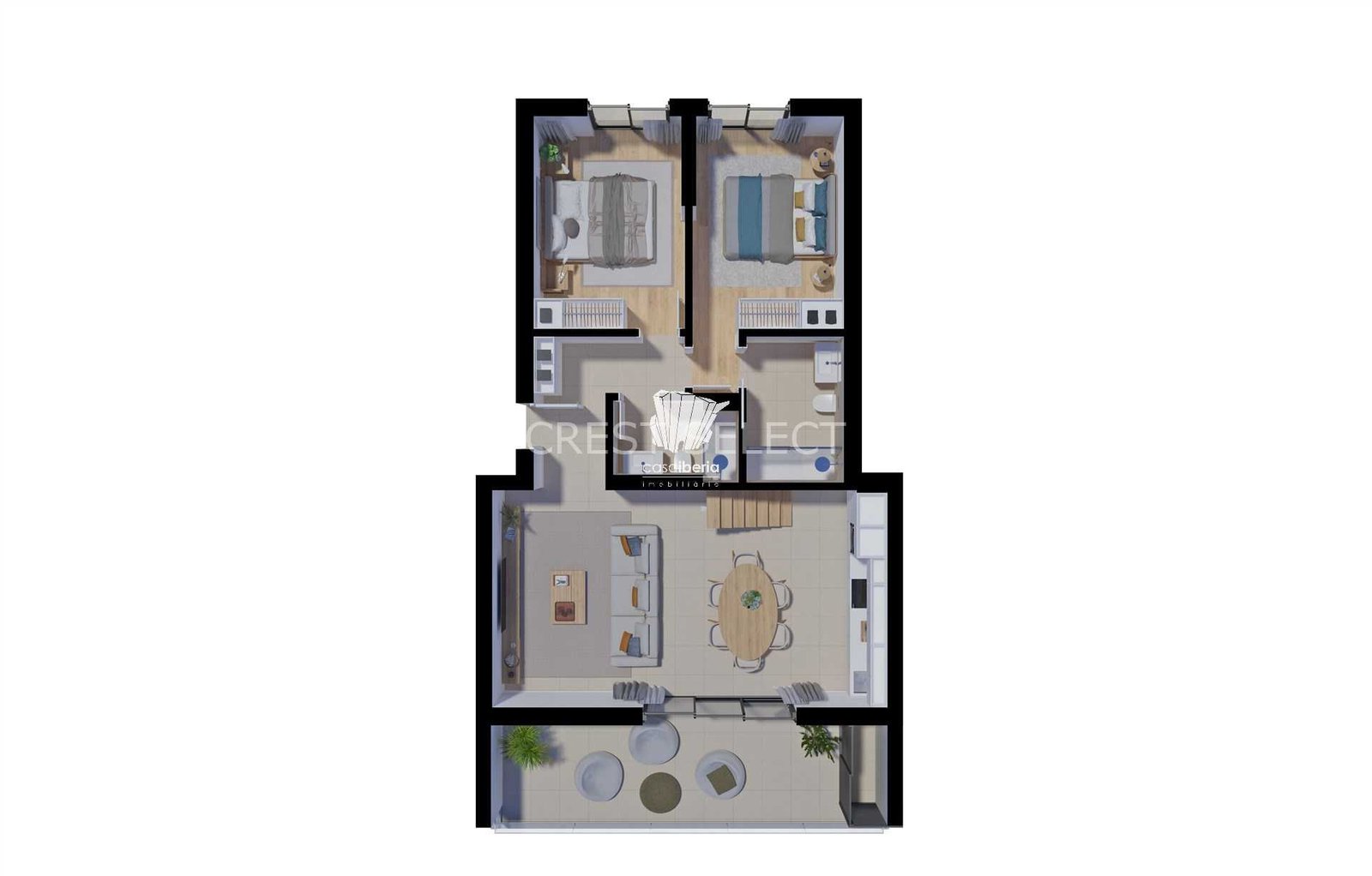 Tranquil Comfort Space Apartment in Faro  with 2 bedrooms