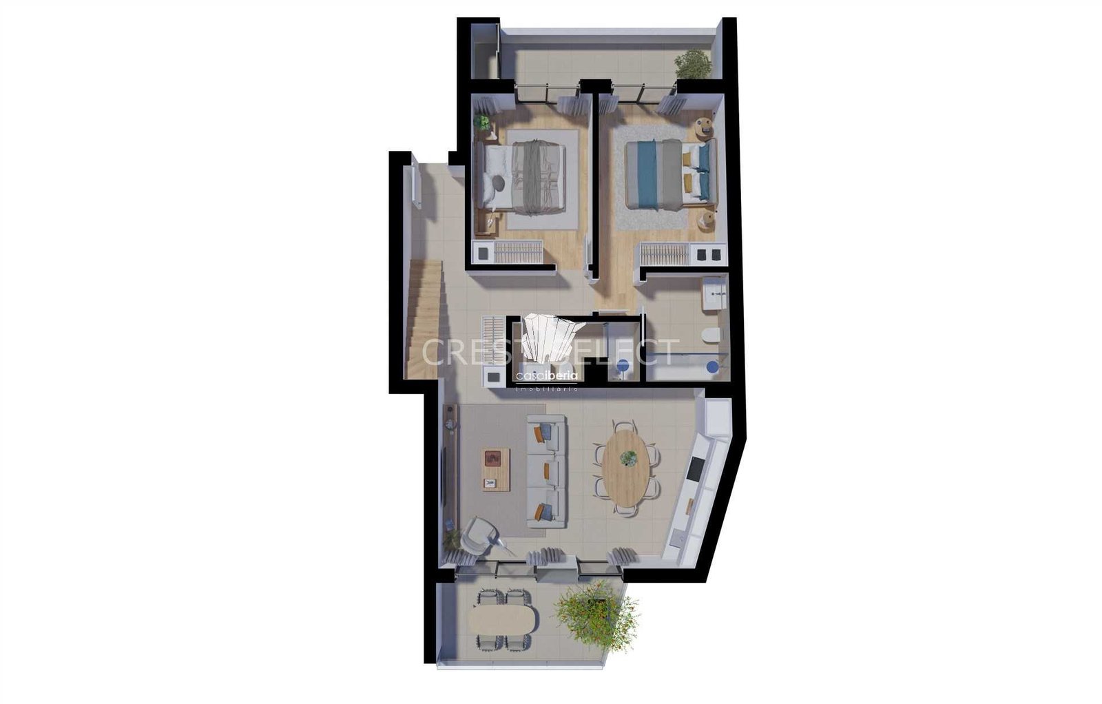 Spacious Living Apartment in Faro  with 2 bedrooms