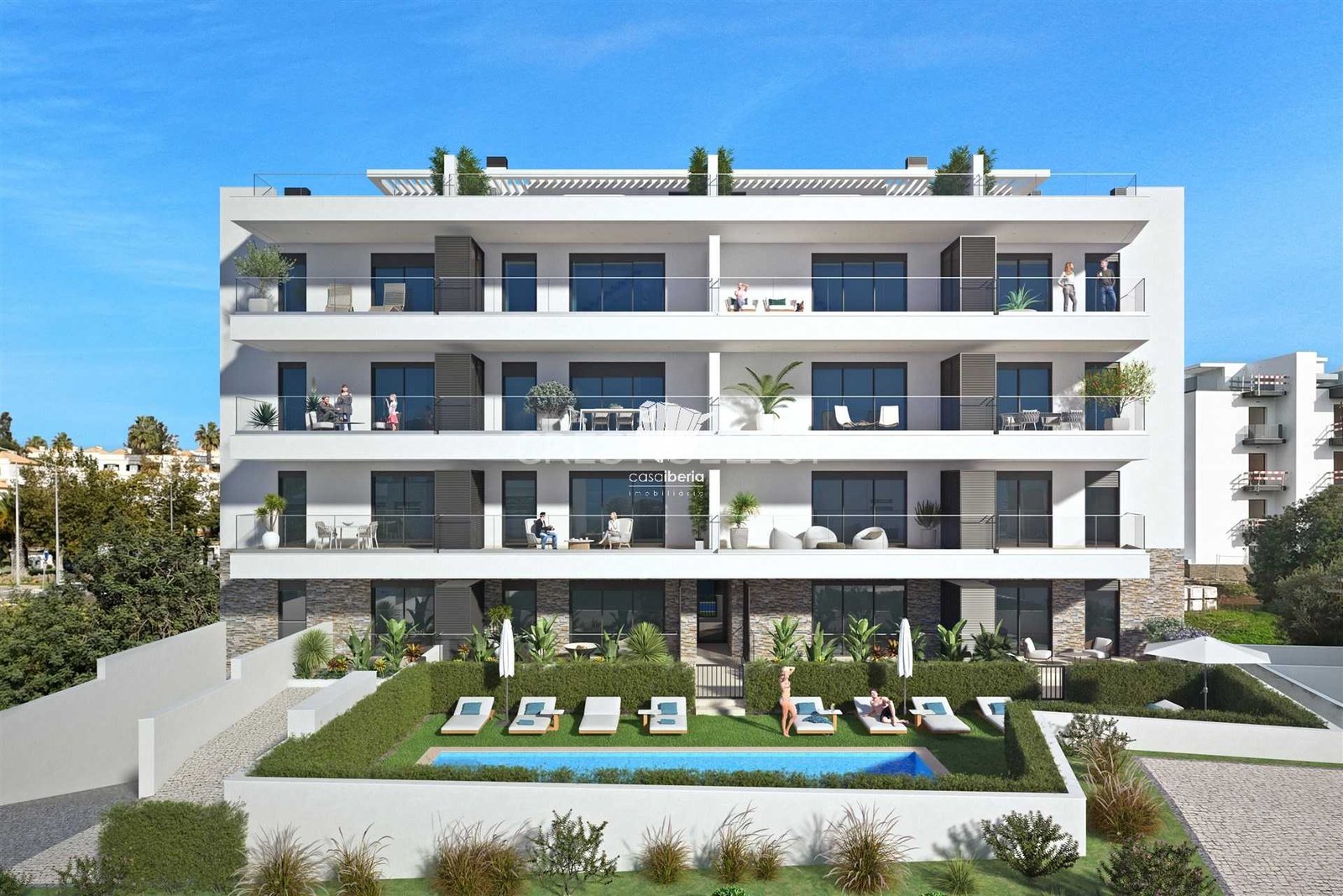 Bright Family Home Apartment in Faro  with 2 bedrooms