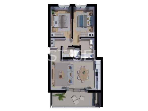 Bright Family Home Apartment in Faro  with 2 bedrooms