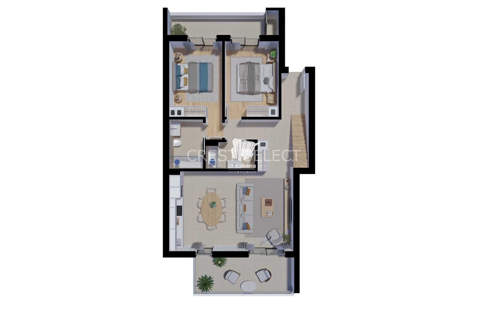 Spacious Comfort Apartment in Faro  with 2 bedrooms