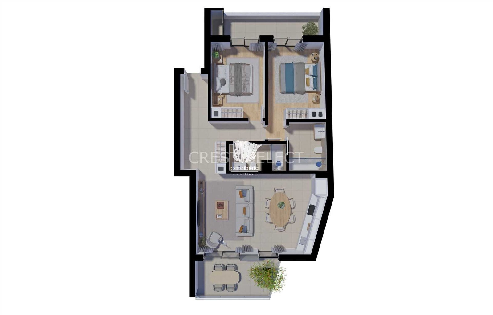 9eef9bc04935 Spacious Living Apartment in Faro with 2 bedrooms