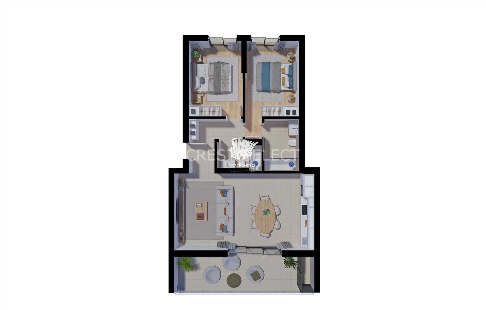 Versatile Layout Apartment in Faro  with 2 bedrooms