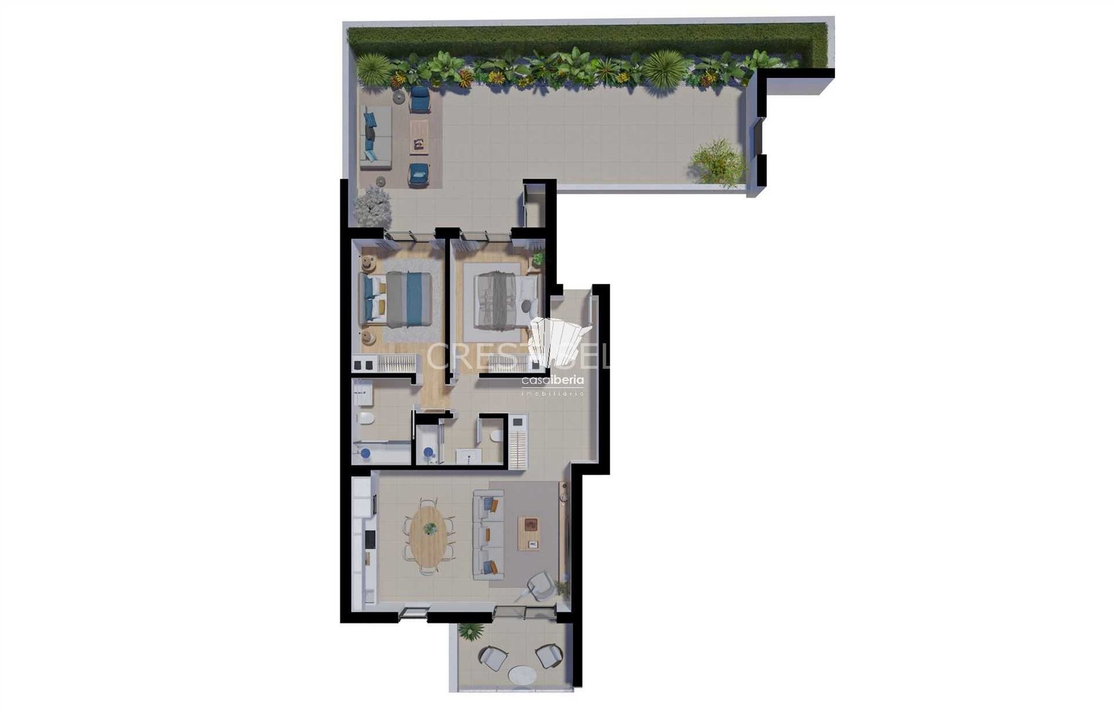 Blissful Family Haven Apartment in Faro  with 2 bedrooms
